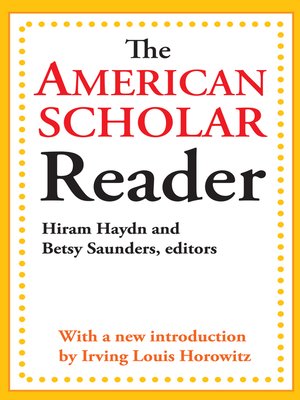 cover image of The American Scholar Reader